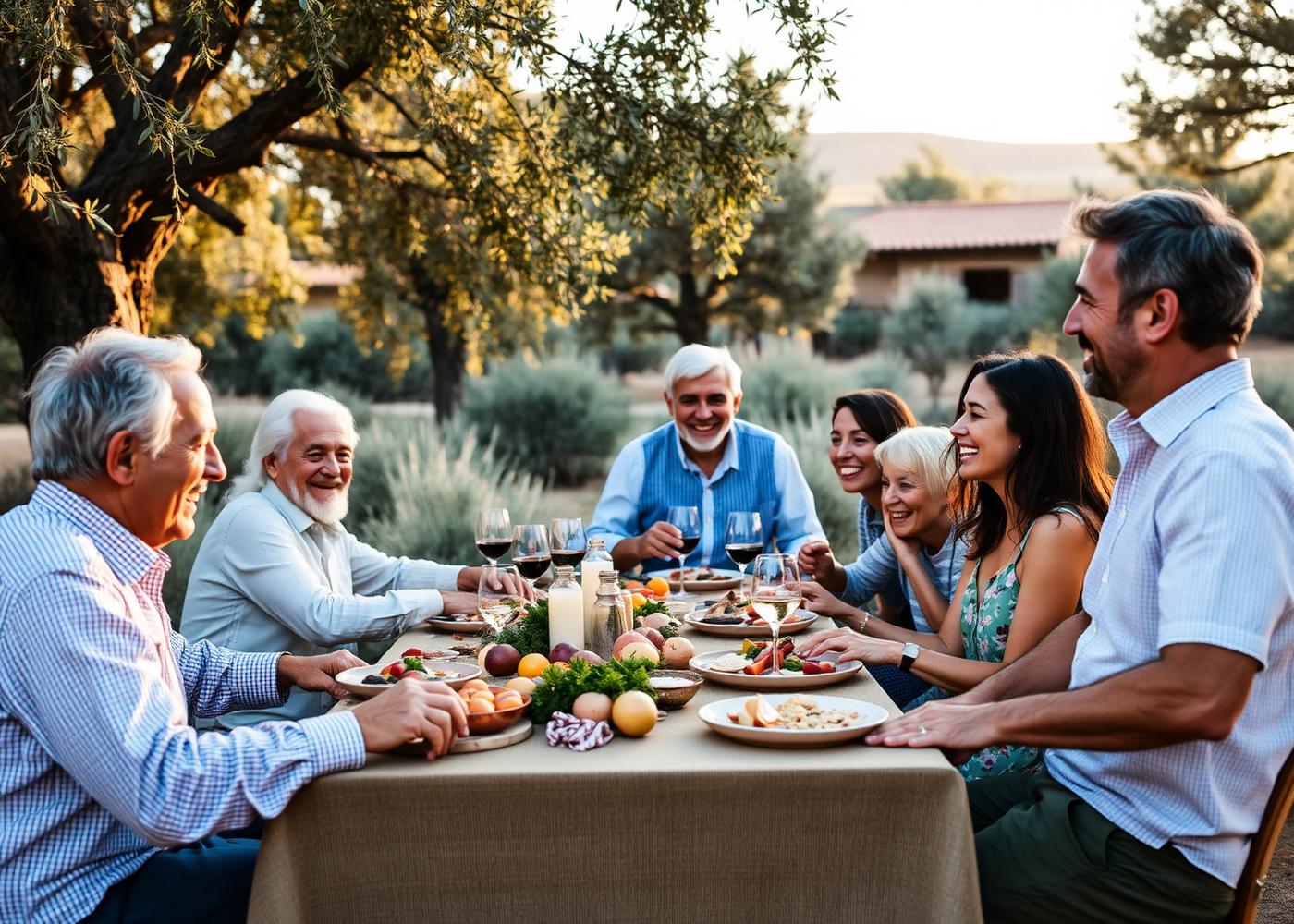 Family lunch in Cyprus